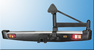 Усиленный задний бампер с прицепным устройством и креплением для запасного колеса